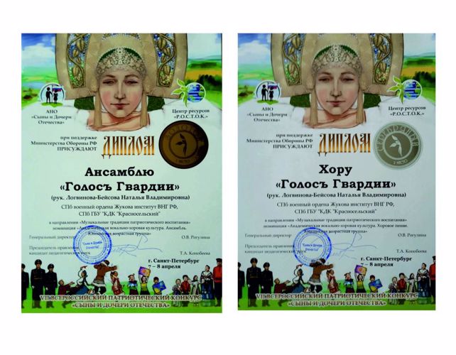 VII Всероссийский патриотический  конкурс  «Сыны и Дочери Отечества»