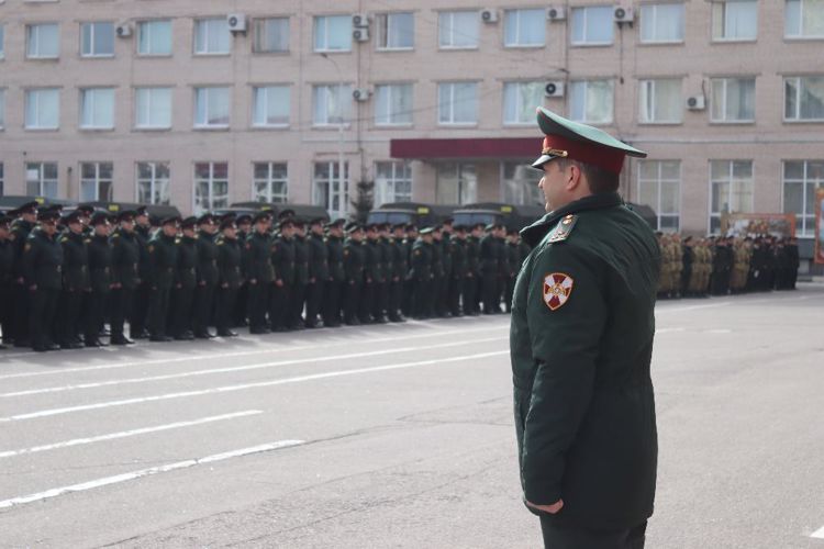 Строевой смотр в военном институте