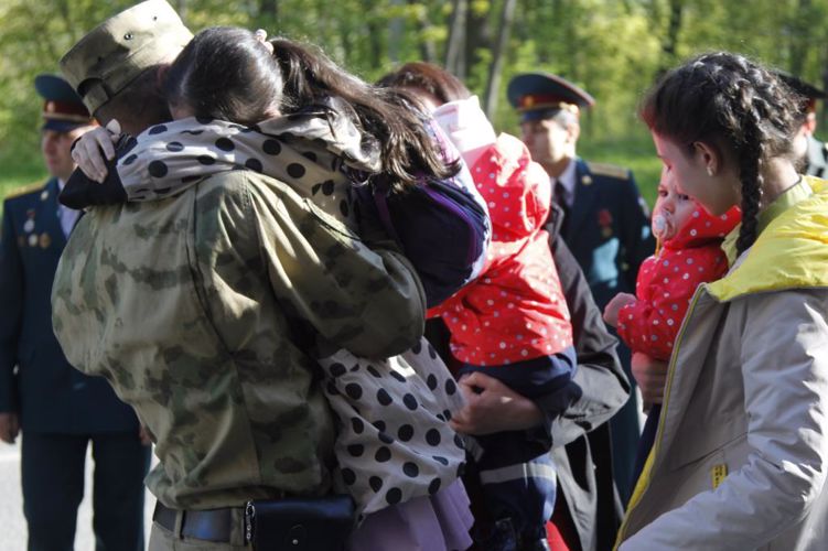 В Санкт-Петербурге военнослужащие войск национальной гвардии  вернулись в пункт постоянной дислокации после выполнения служебно-боевых задач в ходе специальной военной операции