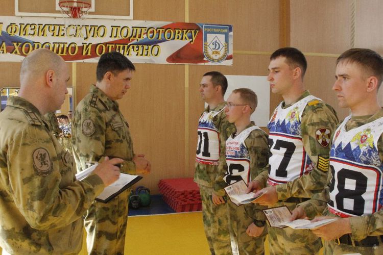 Cмотр физической подготовки и спортивно-массовой работы военных образовательных организаций высшего образования войск национальной гвардии Российской Федерации