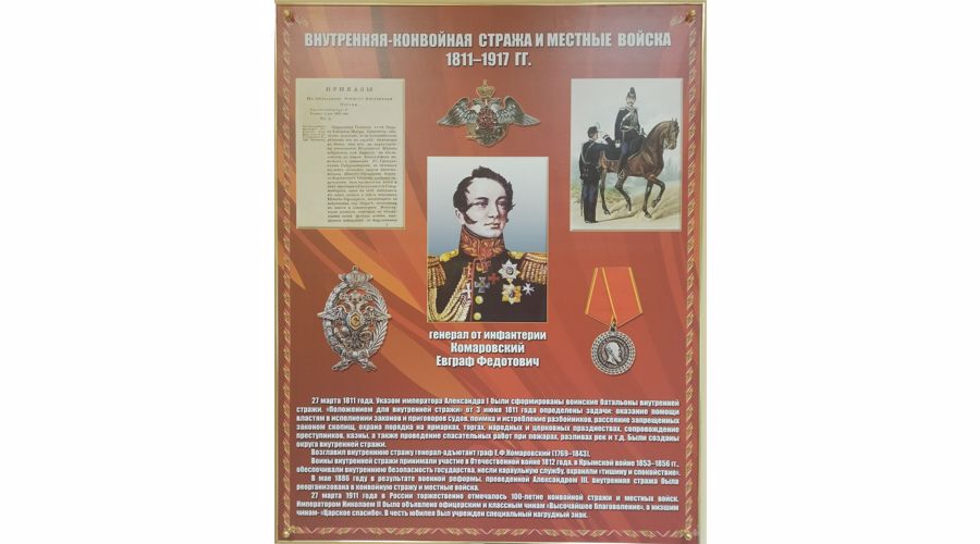 Внутренняя-конвойная стража и местные войска 1811-1917 гг.
