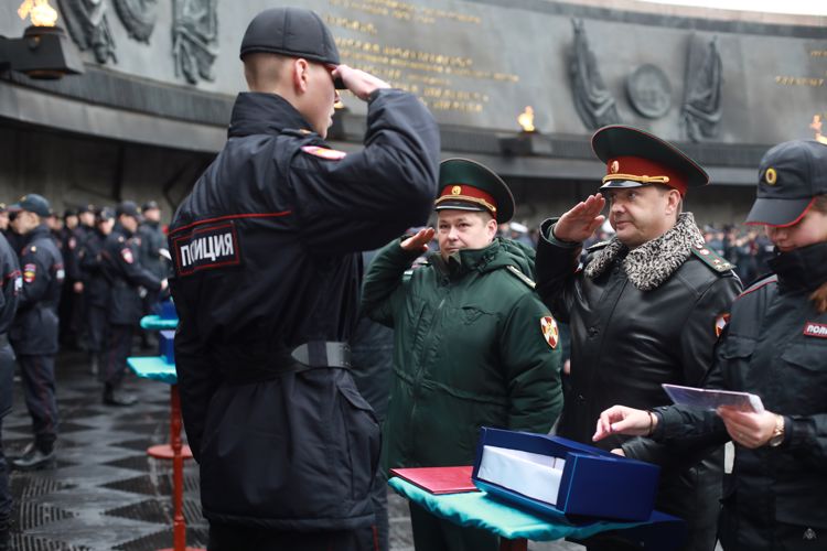 Присяга сотрудника органов внутренних дел Санкт-Петербургского университета МВД России 