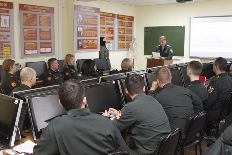 Сборы с дознавателями военного института