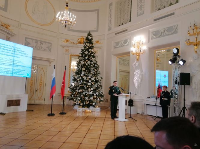 Информация об участии командования, профессорско-преподавательского состава военного института в совещании по вопросам кадетского образования в системе образования Санкт-Петербурга, проведённого 16 декабря 2022 года
