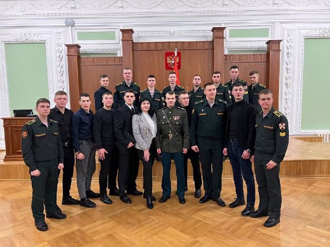 В военном институте проведено интегрированное занятие по дисциплине "Нюрнбергский процесс и развитие международной уголовной юстиции"