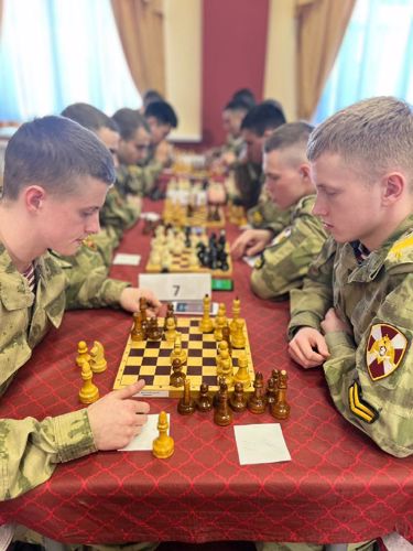 В СПВИ войск национальной гвардии 14 февраля 2023 года проведен Чемпионат военного института по шахматам