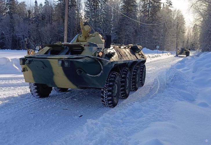 Проведены практические занятия  по вождению боевых машин с курсантами 5 курса