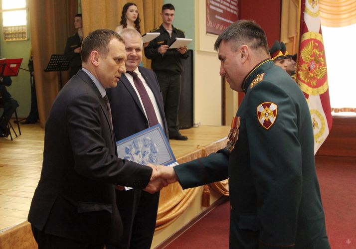 Торжественное собрание в Санкт-Петербургском военном ордена Жукова институте войск национальной гвардии  