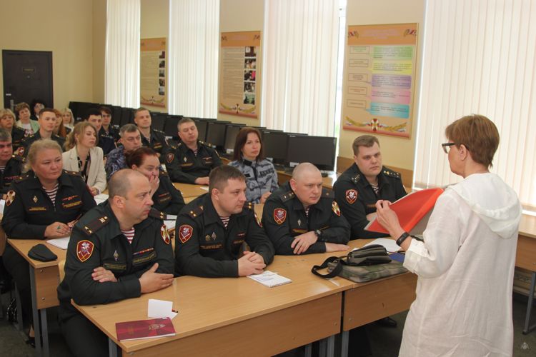 Учебно-методический сбор с офицерами, отвечающими за организацию психологической работы в войсках национальной гвардии Российской Федерации.
