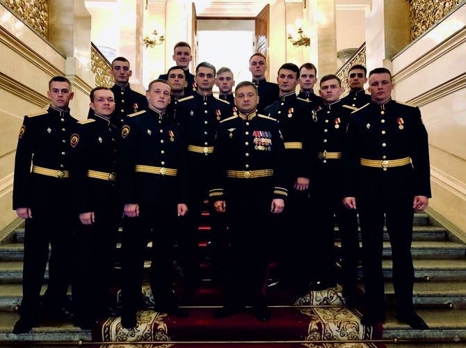 Выпускники Санкт-Петербургского военного ордена Жукова института войск национальной гвардии приняли участие в торжественном приеме в Кремле