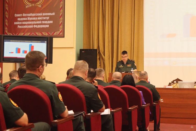 В Санкт-Петербургском военном ордена Жукова институте войск национальной гвардии Российской Федерации проведен учебно-методический сбор