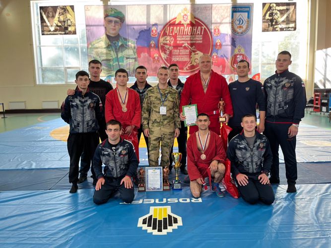 Второе место в Чемпионате Росгвардии по самбо и боевому самбо