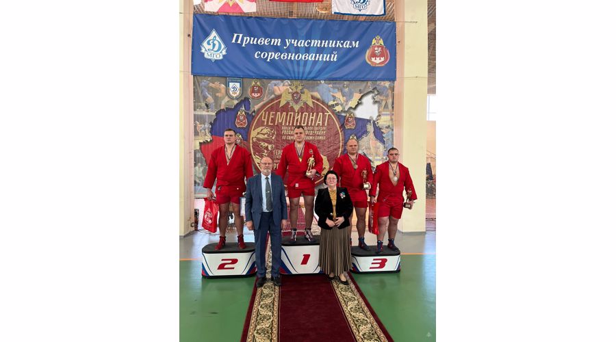 Второе место в Чемпионате Росгвардии по самбо и боевому самбо