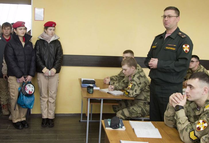 Встреча учащихся школы имени Героя Российской Федерации Алексея Палатиди