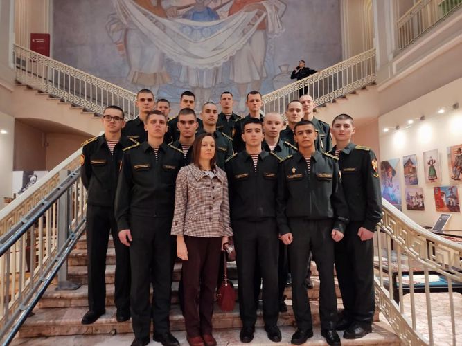 Посещение Российского этнографического музея курсантами военного института