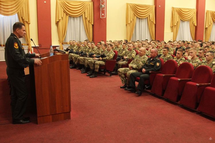 Рабочий визит в военный институт офицера Главного военно-политического управления Росгвардии