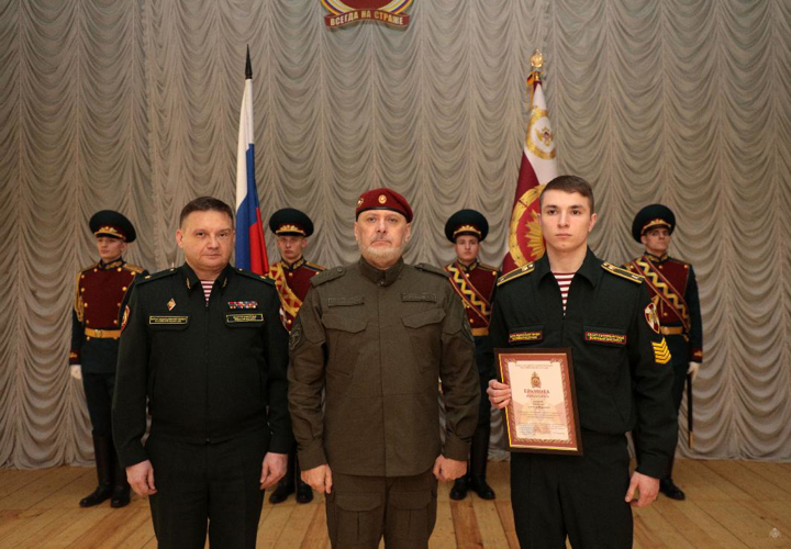 Визит заместителя директора Росгвардии генерал-лейтенанта Алексея Воробьева в Санкт-Петербургский военный ордена Жукова институт войск национальной гвардии