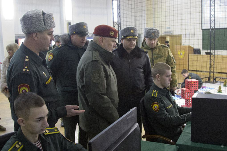 Визит заместителя директора Росгвардии генерал-лейтенанта Алексея Воробьева в Санкт-Петербургский военный ордена Жукова институт войск национальной гвардии