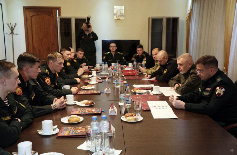 Визит заместителя директора Росгвардии генерал-лейтенанта Алексея Воробьева в Санкт-Петербургский военный ордена Жукова институт войск национальной гвардии