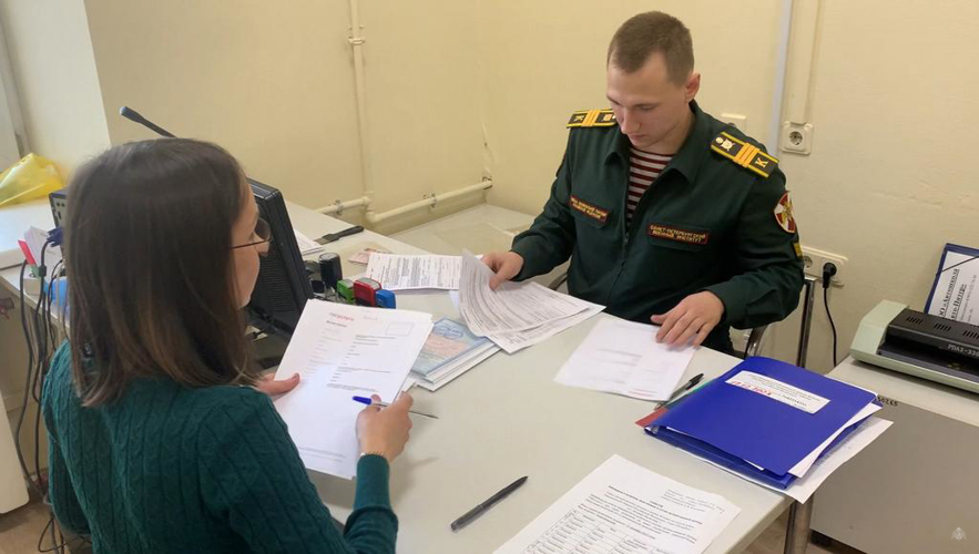 Сдача экзамена курсантами в МИРЭО ГИБДД
