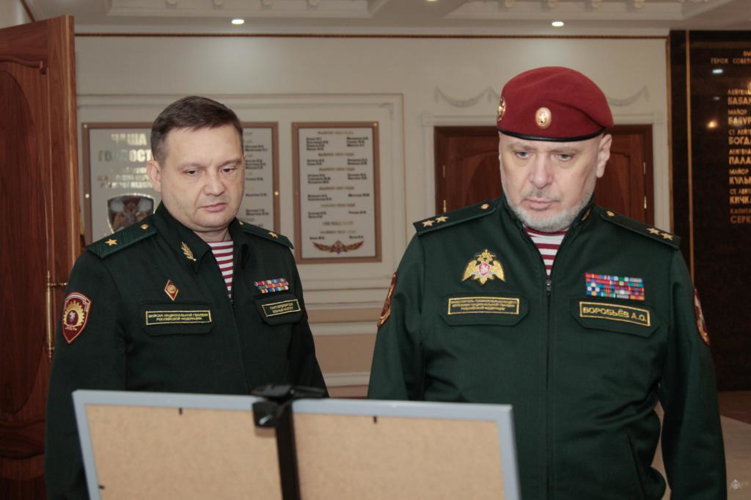 «Визит заместителя директора Росгвардии генерал-лейтенанта Алексея Воробьева в военный институт»
