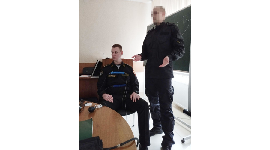 Психологом ОМОН «Балтика» проведены практические занятия в области проведения специальных психофизиологических исследований