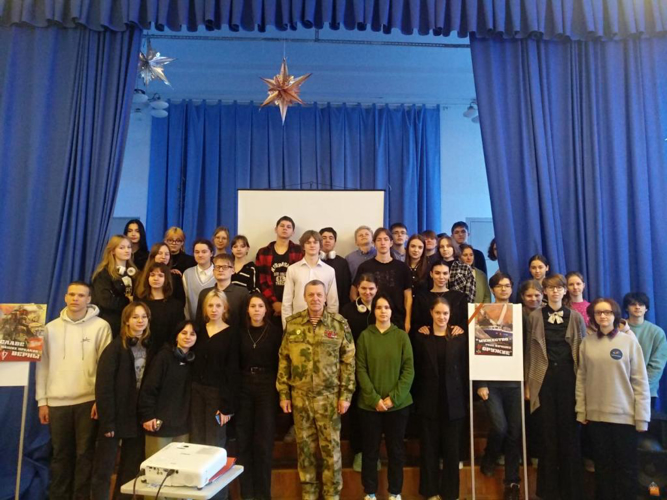 Информация о проведении «Урока Мужества» в школах  № 358, № 485,  № 507 Московского района Санкт-Петербурга в январе-феврале 2024 года