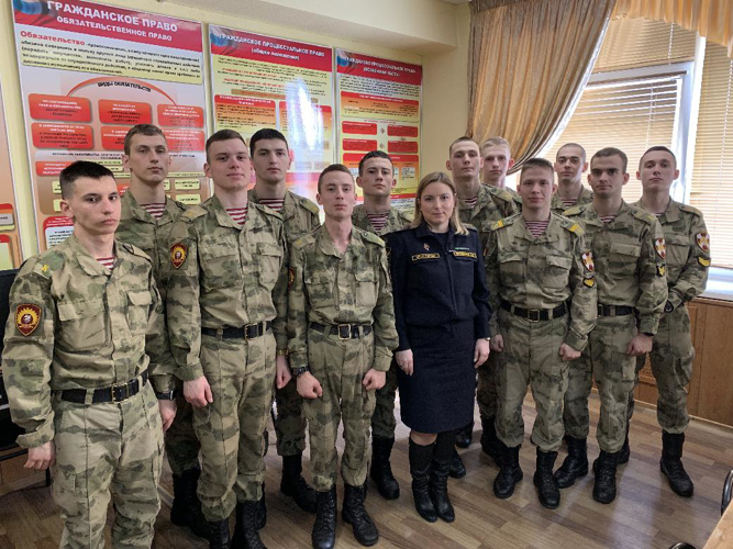 Учебные занятия с начальником Красносельского районного отдела судебных приставов