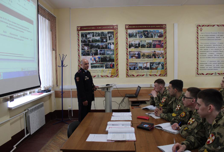 Проведение лекции  представителем отдела вневедомственной охраны по Красносельскому району г. Санкт-Петербург подполковником полиции Ахмедовым Вусалом Диналовичем