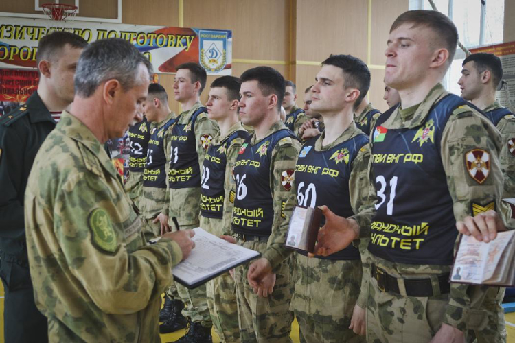 В СПВИ войск национальной гвардии стартовал Смотр физической подготовки и спортивно-массовой работы и Конкурс на лучшее выполнение упражнений и требований специального спортивного комплекса «Спортсмен Росгвардии»