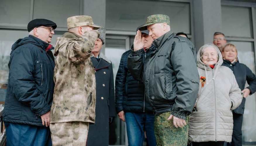 Военный институт принял активное участие в организации субботника на территории Госпиталя для ветеранов войн