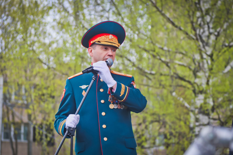 Участие военного института в освящении Поклонного Креста