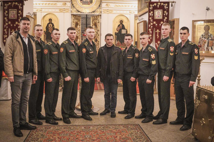 Военный институт принял участие в  Пасхальном богослужении 