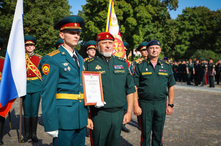 Генерал-полковник Алексей Воробьёв поздравил первокурсников Военной академии Росгвардии с принятием Военной присяги