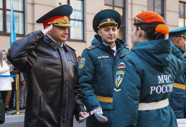 Начальник военной академии принял участие в торжественных мероприятиях, приуроченных к  118-летию со дня образования Санкт-Петербургского университета ГПС МЧС России