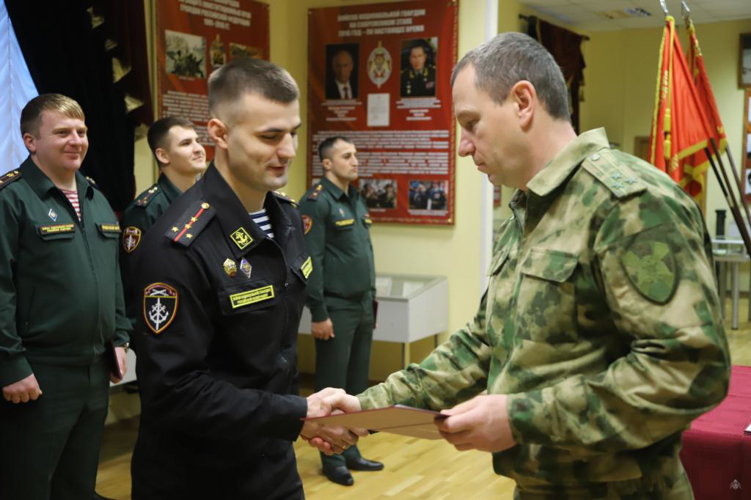 Выпуск группы начальников штабов батальонов по хране ВГО и СГ ВНГ РФ