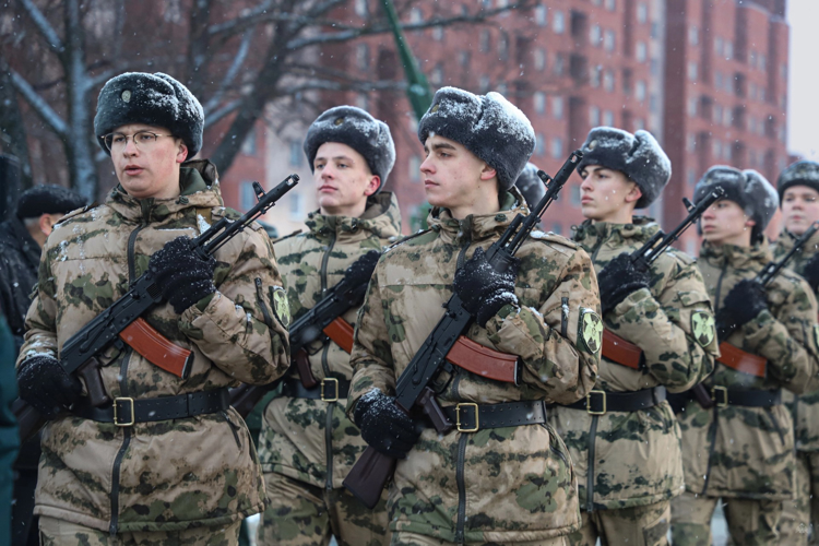 «Присяге будем верны!» - в Красносельском районе Санкт-Петербурга состоялась торжественная церемония приведения к военной присяге военнослужащих БОУП Военной академии Росгвардии   