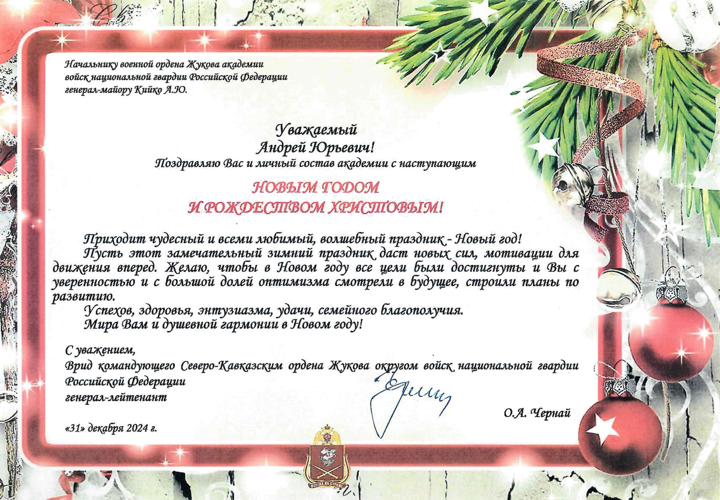 Нас поздравляют с Новым 2025 Годом!