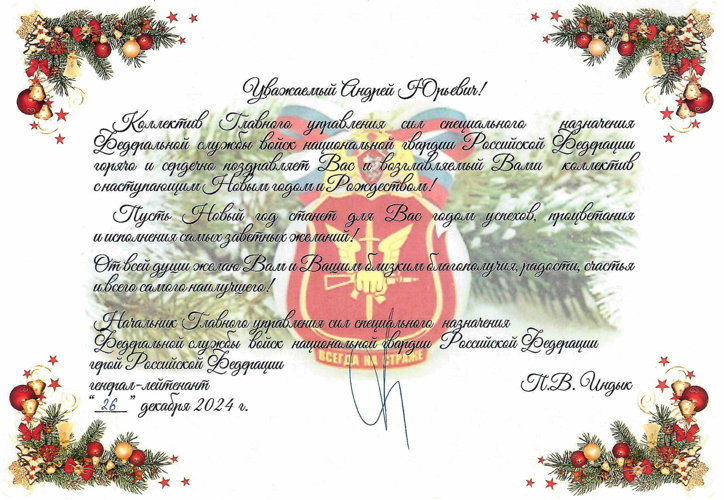 Нас поздравляют с Новым 2025 Годом!