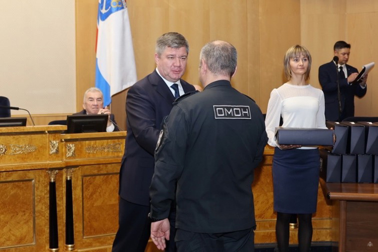 Начальник Военной академии Росгвардии генерал-майор Андрей Кийко принял участие в торжественном приёме 
