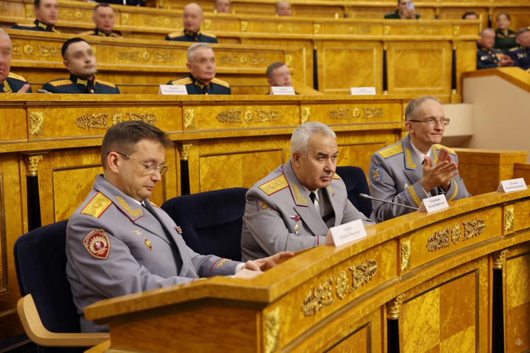 Начальник Военной академии Росгвардии генерал-майор Андрей Кийко принял участие в торжественном приёме 