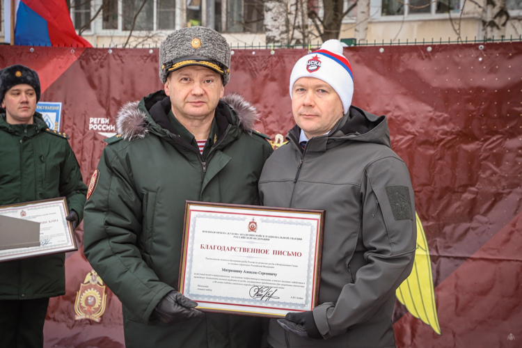В Санкт-Петербурге состоялся чемпионат Военной академии Росгвардии по регби на снегу