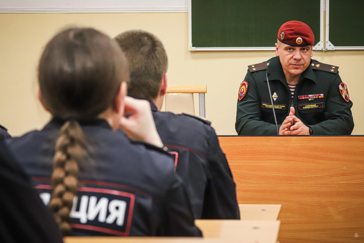 Урок мужества для сотрудников МВД России 