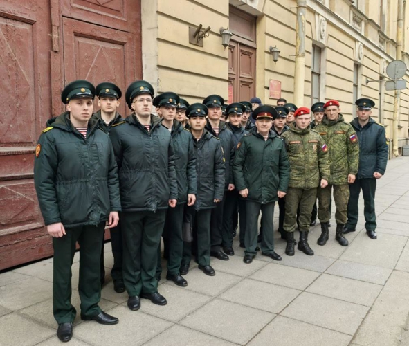 Выезд курсантов факультета (военно-политической работы) в 224 гарнизонный военный суд и на гауптвахту Санкт-Петербургского гарнизона