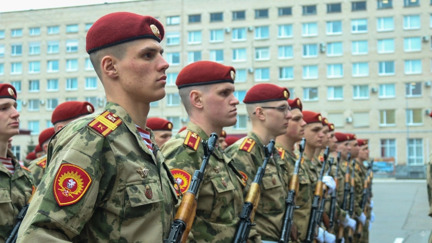 В Военной академии Росгвардии состоялся смотр парадного расчета