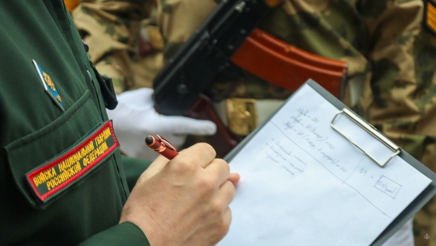 В Военной академии Росгвардии состоялся смотр парадного расчета