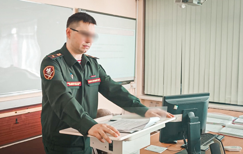 Офицер Северо-Западного округа Росгвардии принял участие в проведении лекции с курсантами Академии войск национальной гвардии по дисциплине «Уголовное право»
