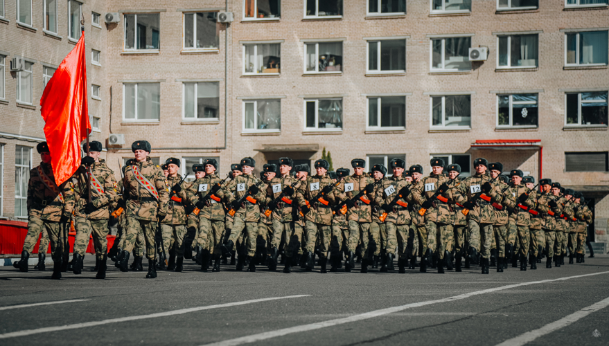 В Санкт-Петербурге состоялась тренировка парадного расчета Росгвардии