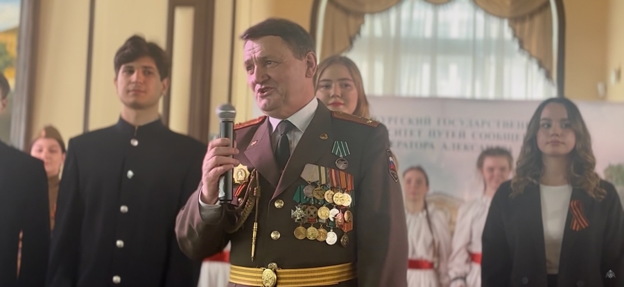 Торжественное мероприятие посвященное празднованию 80-летию Победы в Великой Отечественной войне в Петербургском государственном университете путей сообщений Императора Александра I