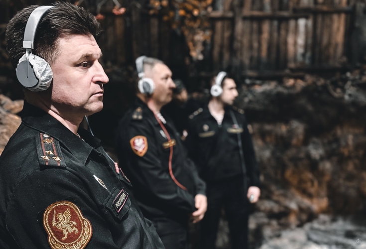 Выставку «Пропавшие в кинохронике» посетили накануне участники сборов с психологами Росгвардии